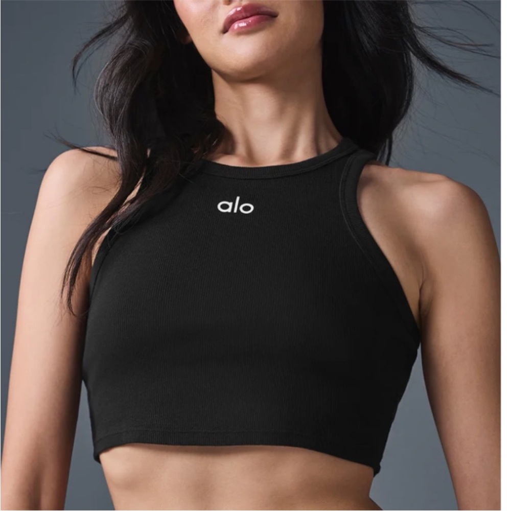 ALO Yoga Black Aspire Tank Top
